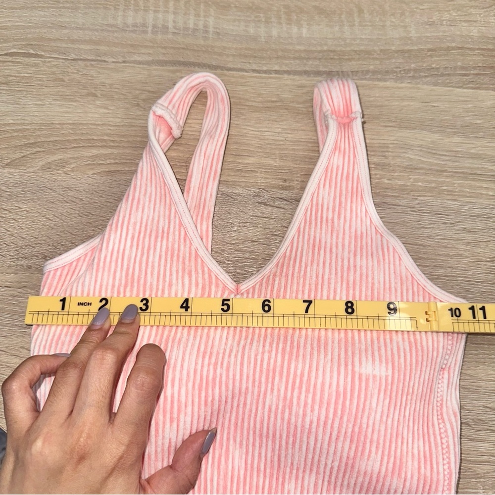 ZENANA washed cropped bra padded tank Top - Picture 4 of 4